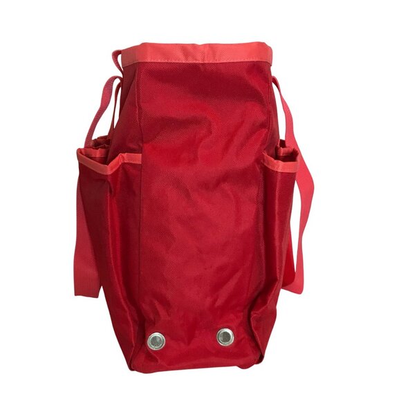 Reisenthel Shopper Large Nylon Tote Bag Zip Up Double Handle 15 X 14 Red Grocery - Picture 2 of 9